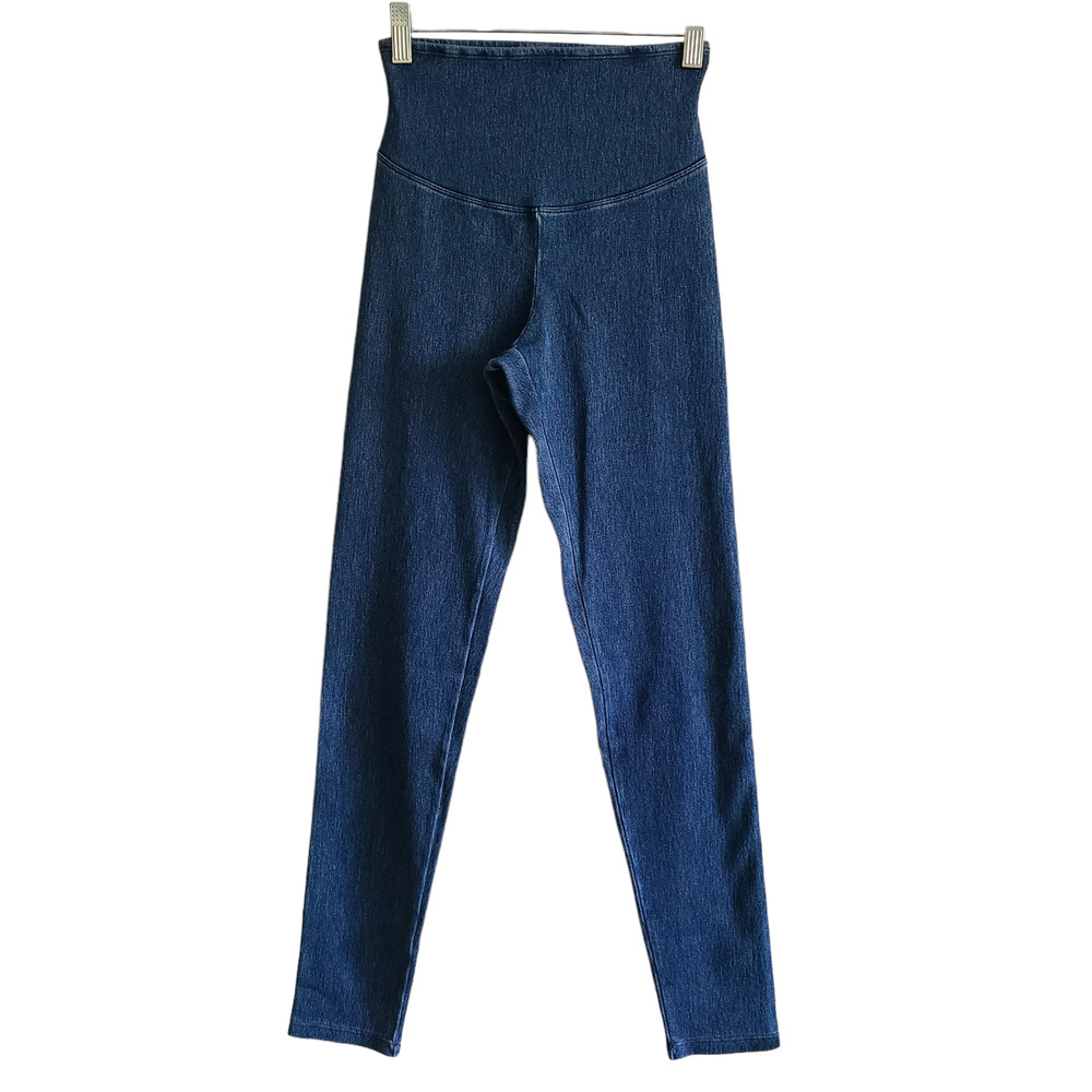 YUMMIE Shapewear‎ Signature Waistband Denim Legging Chambray Blue Women's XS NWT